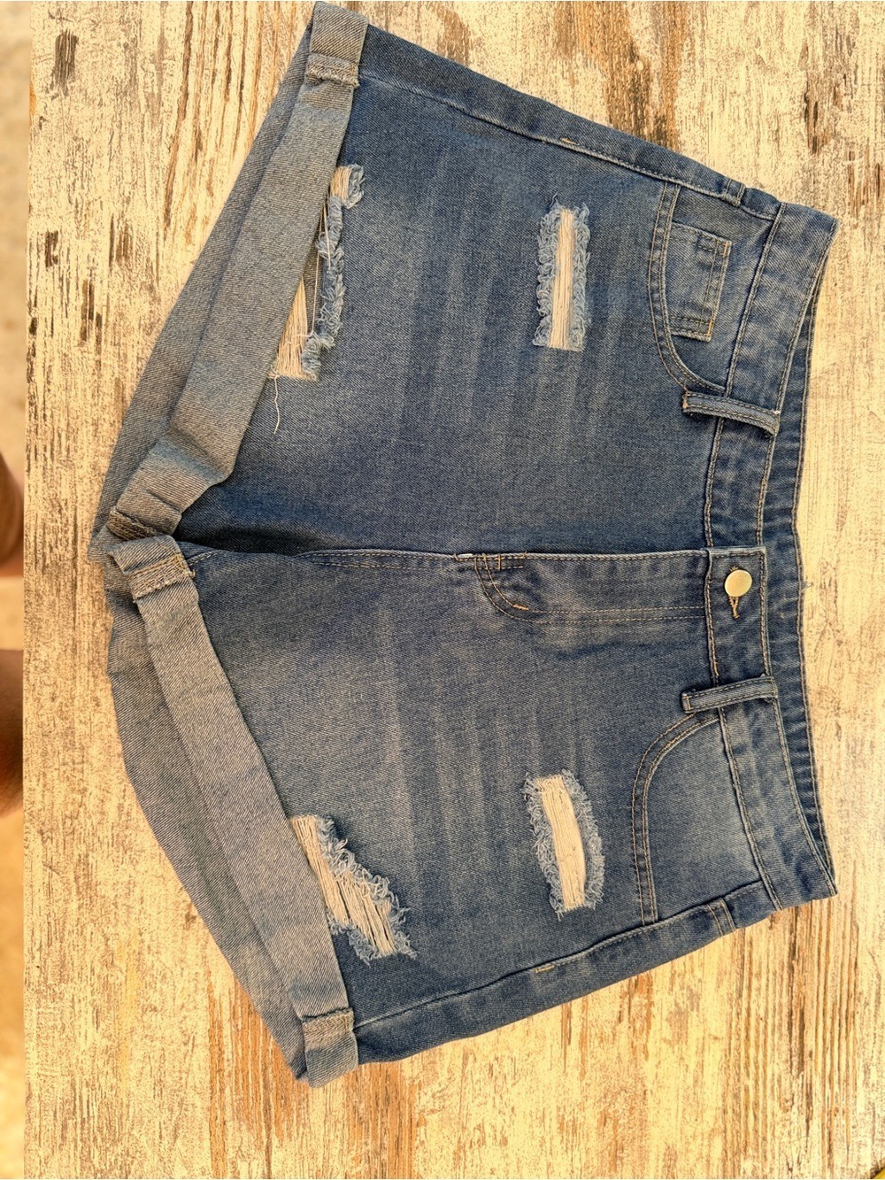SHEIN Women's High Waist Denim Shorts Size 30 - Picture 10 of 15